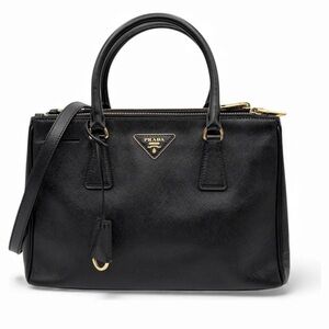 Prada Black Saffiano Leather Satchel